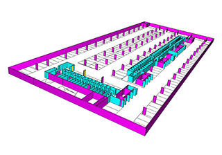 parking and tunnels CFD 1